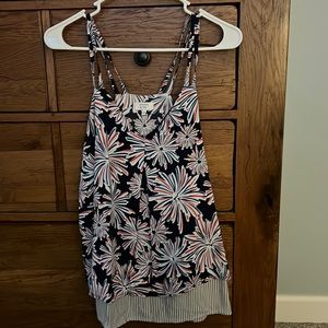 Crown and ivy red, white, and blue tank top